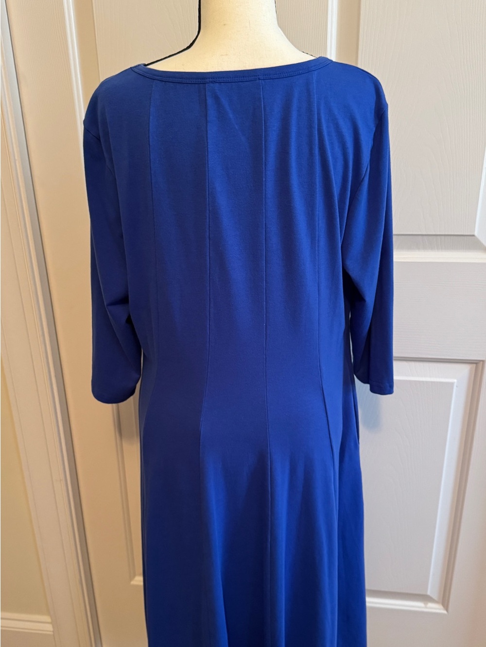 Grace Karin Royal Blue 3/4 inch Sleeve Swing Dress - Picture 6 of 12